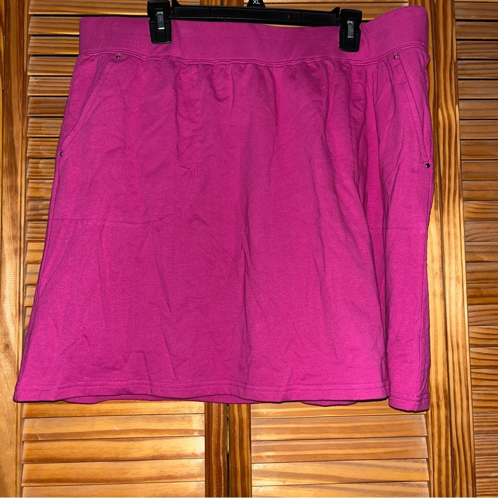 Sport Savvy Elastic Waist‎ Skort With Pockets Size XL